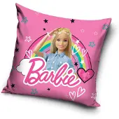 Procos Barbie Regenbogen Kissenbezug 40x40 cm Velour
