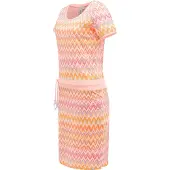 Ragwear Minikleid "Baomi Print YOUMODO" Außentaschen Eingrifftaschen Gemustertes kurzes Sommerkleid mit Taillenkordel