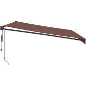vidaXL Markise Automatisch Braun 450x300 cm