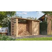 Intergard Holzlager Kaminholzlager + Gartenhaus 130×344×199cm