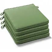 Oviala Business Set mit 4 Stuhlrollen aus Polyester in Kaktusgrün 40x40x3 cm