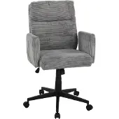 Duo Collection Bürostuhl >Charly< Taschenfederkern, in grau, Kordstoff - 64x96x64cm (BxHxT)