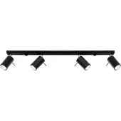 Licht-Erlebnisse Spot Strahler Metall verstellbar Schwarz GU10 4-flammig länglich Modern Lampe