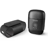 Philips 500 series Shaver S591/05 Kompakter, elektrischer Nass- und Trockenrasierer, Rotationstrasierer, Schwarz, Akku, Lithium, Integrierte Batterie, 40 min