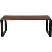 Ebuy24 Martinus Gartentisch 210x100 cm Walnuss-Nachbildung.