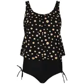 Mila Tankini Set Golden Dots | Grösse: 44 | Farbe: Schwarz