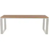 Ebuy24 Martinus Gartentisch 210x100 cm Teak-Nachbildung.