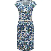 Ragwear Shirtkleid "Sommerkleid Lilithe YOUMODO", Damen, Gr. XXL, N-Gr, blau (indigo blau26), Obermaterial: 50% Baumwolle CO. 50% Modal CMD., Kleider Shirtkleid