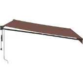 vidaXL Markise Automatisch Braun 400x300 cm