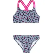 Playshoes UV-Schutz Bikini Leo-Print in grau | Gr.: 122/128
