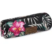 Zagatto Schwarze federmäppchen mit Blumen Motiv ZG713 Federtasche