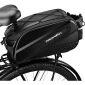 Zagatto Fahrradtasche für gepäckträger thermotasche geräumig wasserdicht 12L Schwarze ZG964