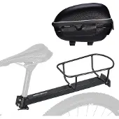 RockBros Fahrrad Gepäckträger Fahrradgepäckträger Alu mit 8L Hinterradtasche Schnellverschluss MTB
