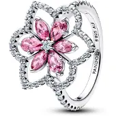 Pandora 194577C01 Silber Cocktailring für Damen Doppelblume