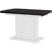 Vicco Esstisch Fenaro Schwarz/Weiß 120 x 80 cm ausziehbar, Model 56582