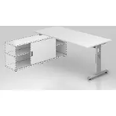 Hammerbacher Anbauschreibtisch OSE19, 180 x 80 cm