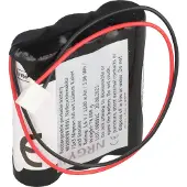 AccuCell Notleuchtenakku NiMH 3,6V 1100mAh F1x3 Mignon AA mit 150mm Kabel und Stecker passend für 3,6 V Akku