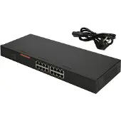 Extralink Netzwerk Switch, 16x 10/100Mb/s, LAN Switch, Plug and Play, Rack Montage