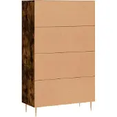vidaXL Highboard Räuchereiche 69,5x31x115 cm Holzwerkstoff