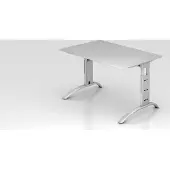 Hjh OFFICE PRO FARO 12 S - 120 x 80 Grau/Silber höhenverstellbar