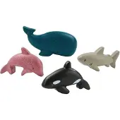Plantoys Holzspielzeug Meerestiere Set