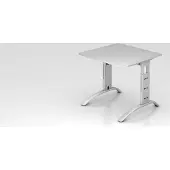 Hjh OFFICE PRO FARO 8 S - 80 x 80 Grau/Silber höhenverstellbar
