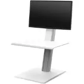Humanscale QuickStand Eco Single Steh-Sitz Arbeitsplatz (QSE2SMW), weiß