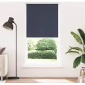 vidaXL Verdunkelungsrollo Marineblau 105x230 cm Stoffbreite 100,7 cm