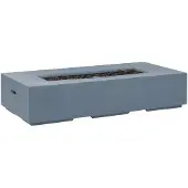 Beliani Feuerstelle Graphitgrau aus Leichtbeton Rechteckig Modern in Zement-Optik Gartenaccessoires Garten Terrasse