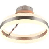 TRIO Dios Deckenleuchte LED Metall/Kunststoff Nickel matt/Weiß Switch Dimmer