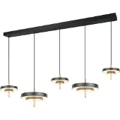 Valotorni Lighting Hängelampe Keaton, dimmbar, schwarz, für Wohn- / Esszimmer, Metall
