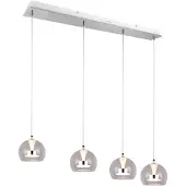 Valotorni Lighting Hängelampe Flynt, dimmbar, chrom / silber, für Wohn- / Esszimmer, Metall, Modern