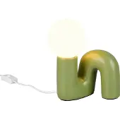 TRIO Leuchten Tischlampe Quinn, grün, für Wohn- / Esszimmer, Keramik, Junges Wohnen, Tischlampe