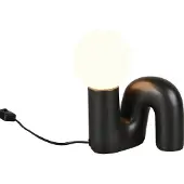 RL LIVE YOUR LIGHT Leuchten Tischlampe Quinn, schwarz, für Wohn- / Esszimmer, Keramik, Junges Wohnen, Tischlampe
