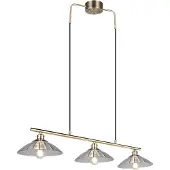 TRIO Leuchten Hängelampe Eluna, dimmbar, bronze / altmessing, für Wohn- / Esszimmer, Metall, Pendelleuchte