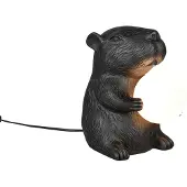 TRIO Leuchten Tischlampe Capi, schwarz, für Wohn- / Esszimmer, Kunststoff, Junges Wohnen, Tischlampe