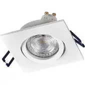 Osram LED-Einbauleuchte, GU10, 4,5W, 2700K, 400lm, warmweiß, IP20, weiß, 3er Set