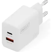 Digitus USB Ladegerät 20W 1x USB-C 1x USB-A Weiss