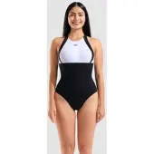 Arena Badeanzug Damen Shapewear Linda - Black-white-black - 48