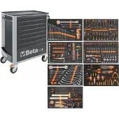 Beta Werkzeugwagen mit 8 Schubladen, 398 Teile, BW 2400S G8/E-L