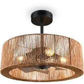 TRIO Rattanfächer Smillum Ø 61cm