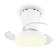 TRIO Kleiner Ventilator Moss weiße Ø 22 cm