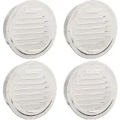 vidaXL Lüftungsgitter 4 pcs Silber 200 mm Edelstahl