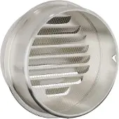 vidaXL Lüftungsgitter 2 pcs Silber 200 mm Edelstahl
