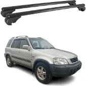 Omtec Dachträger für Honda CR-V 1996-2002 Gepäckträger Grundträger Alu Schwarz 2x