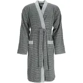 Esprit Bademantel Double Stripe Men Anthrazit-M