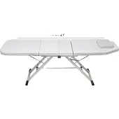 OEM Massagetisch, verstellbare Rückenlehne, tragbares Design, WEISS