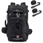Bagtecs Motorrad Rucksack HK4 Hecktasche inkl. Spanngurte 45Ltr schwarz