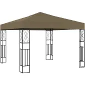 Syfax Pavillon 3x3 m Taupe Stoff