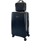 BERTOO Torino Reisekoffer - schwarzes Set 2in1